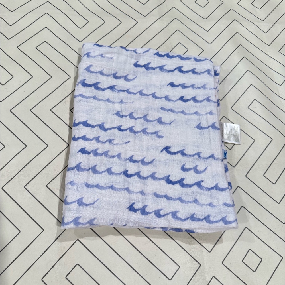 Little Unicorn Wave Swaddle Blanket